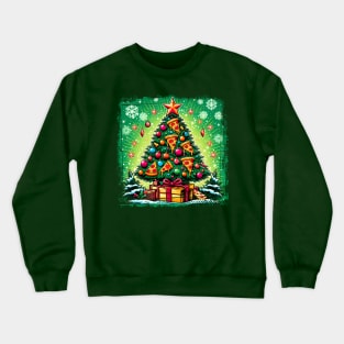 Christmas - Merry Pizzamas, Christmas Pizza. Family matching T-shirt, pjama T-Shirt Crewneck Sweatshirt